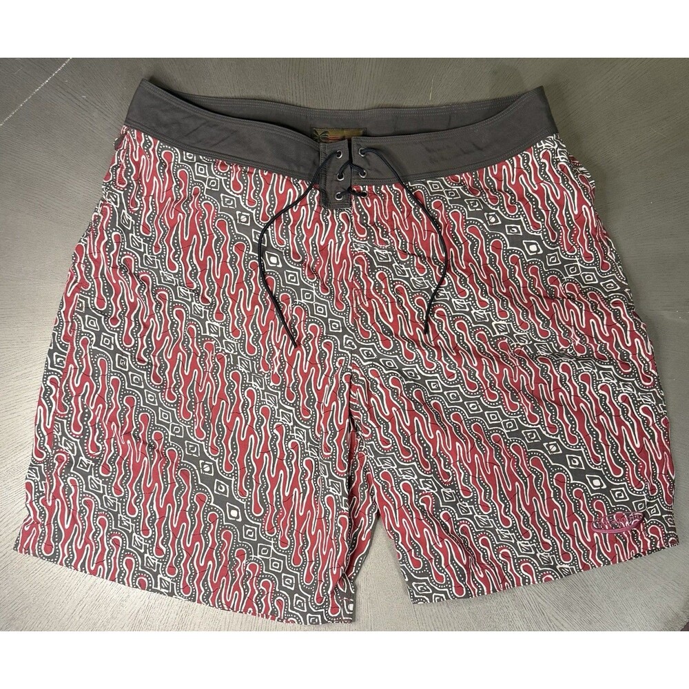 Vtg 2002 Patagonia Pataloha Board Shorts Mens 38 Batik Tribal Swim Trunks 86671